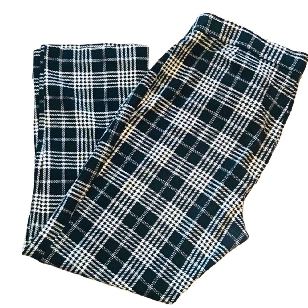 Jules Pleat Pants (Plaid) main image 1
